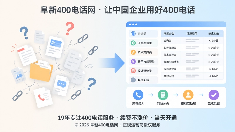 400电话问题分类与规范管理配图